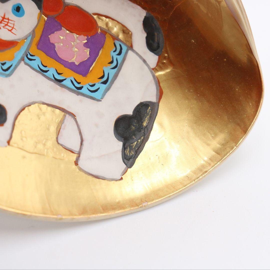 宗朝作 蛤香合 犬張子 共箱 茶道具　AT310　NT1