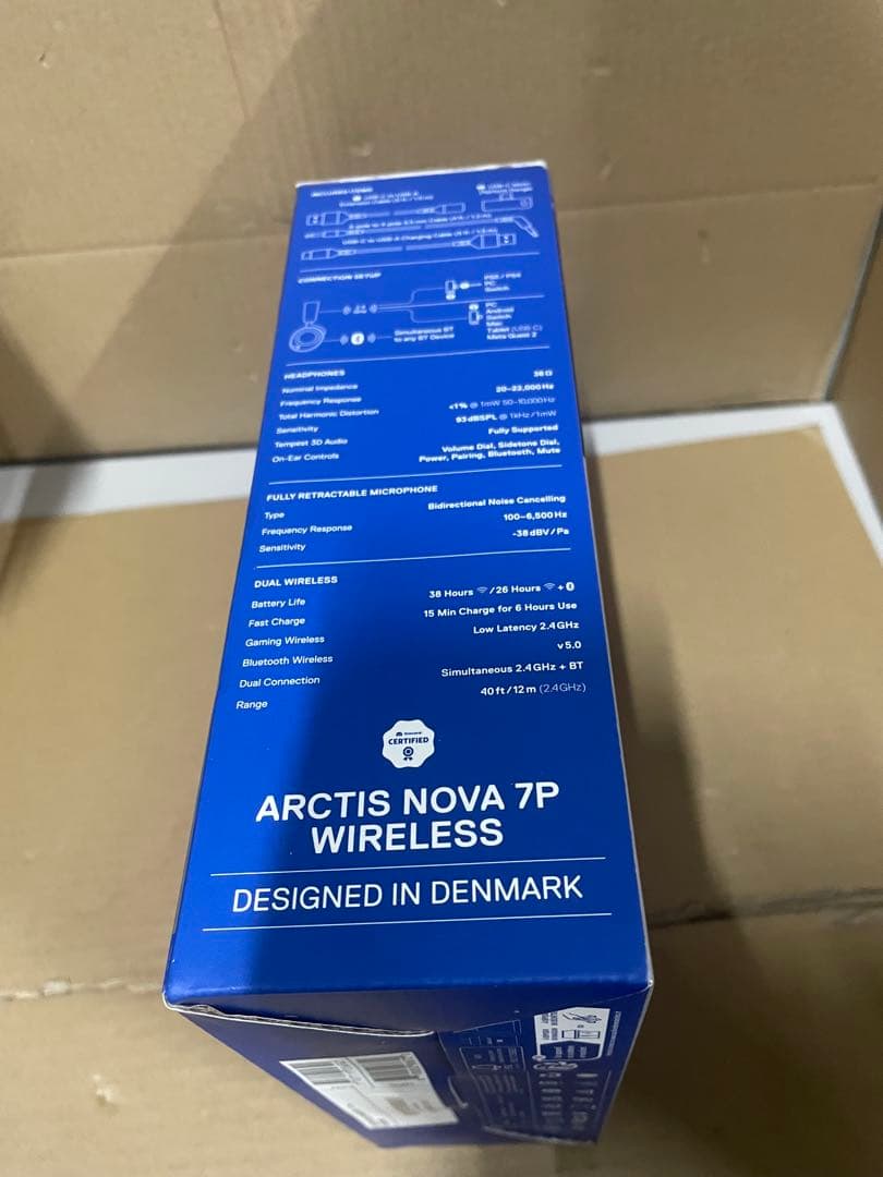 SteelSeries ゲーミングヘッドセット 61561 ホワイト×ブルー