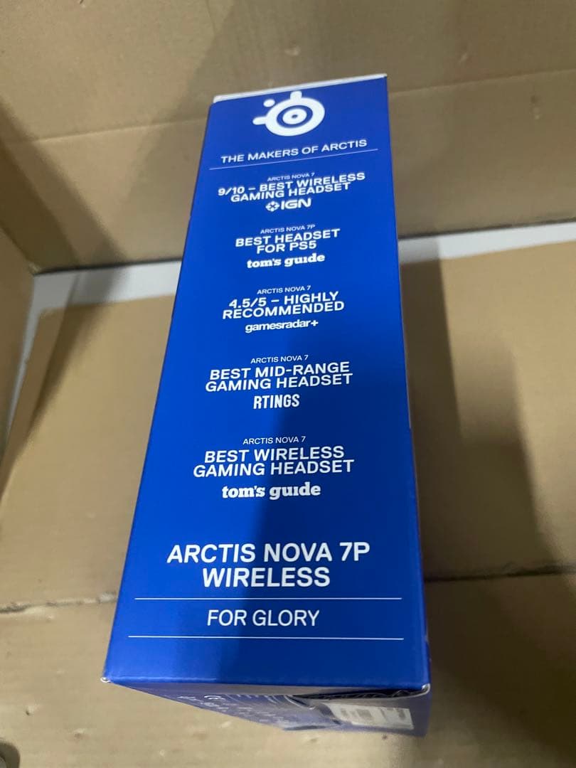 SteelSeries ゲーミングヘッドセット 61561 ホワイト×ブルー