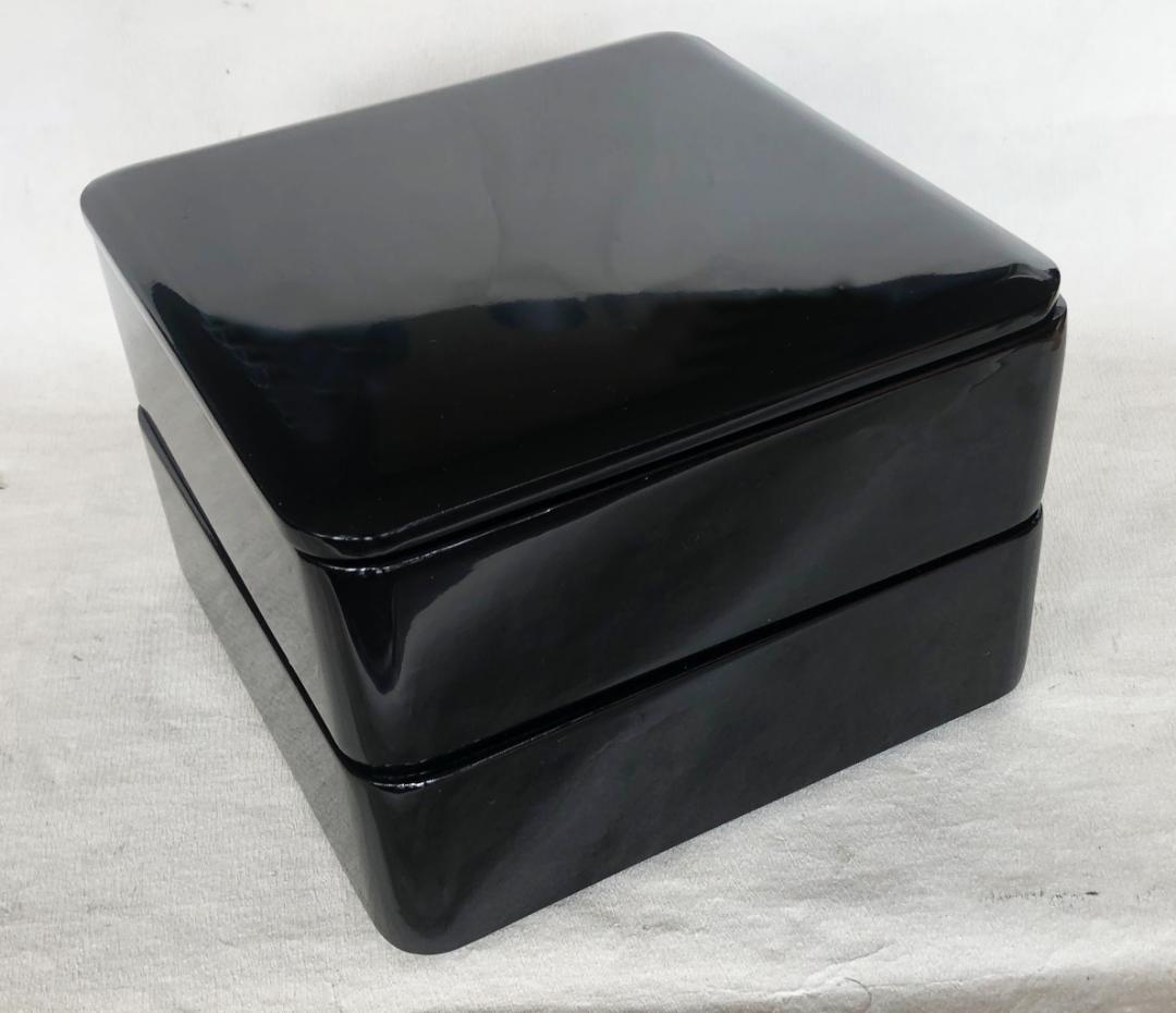 重箱 おせち 2段重 木製漆塗 黒 7.5寸 内朱 22cm 漆器 アウトレット