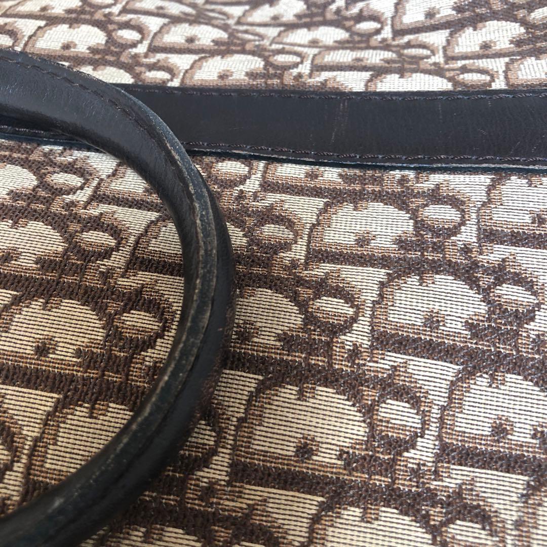 値下げします！Dior トートバッグ キャンバス レザー ブラウン