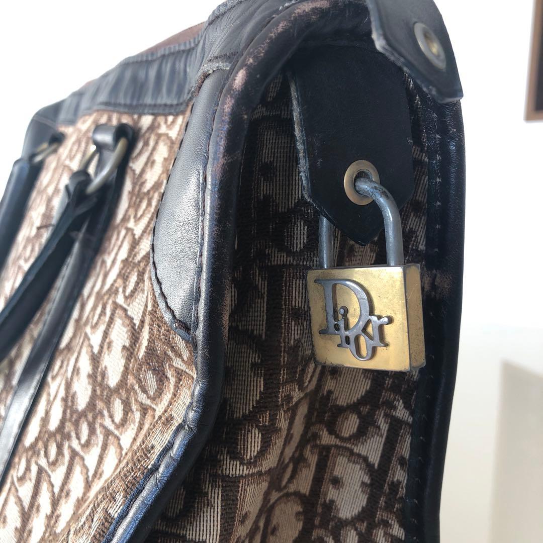 値下げします！Dior トートバッグ キャンバス レザー ブラウン