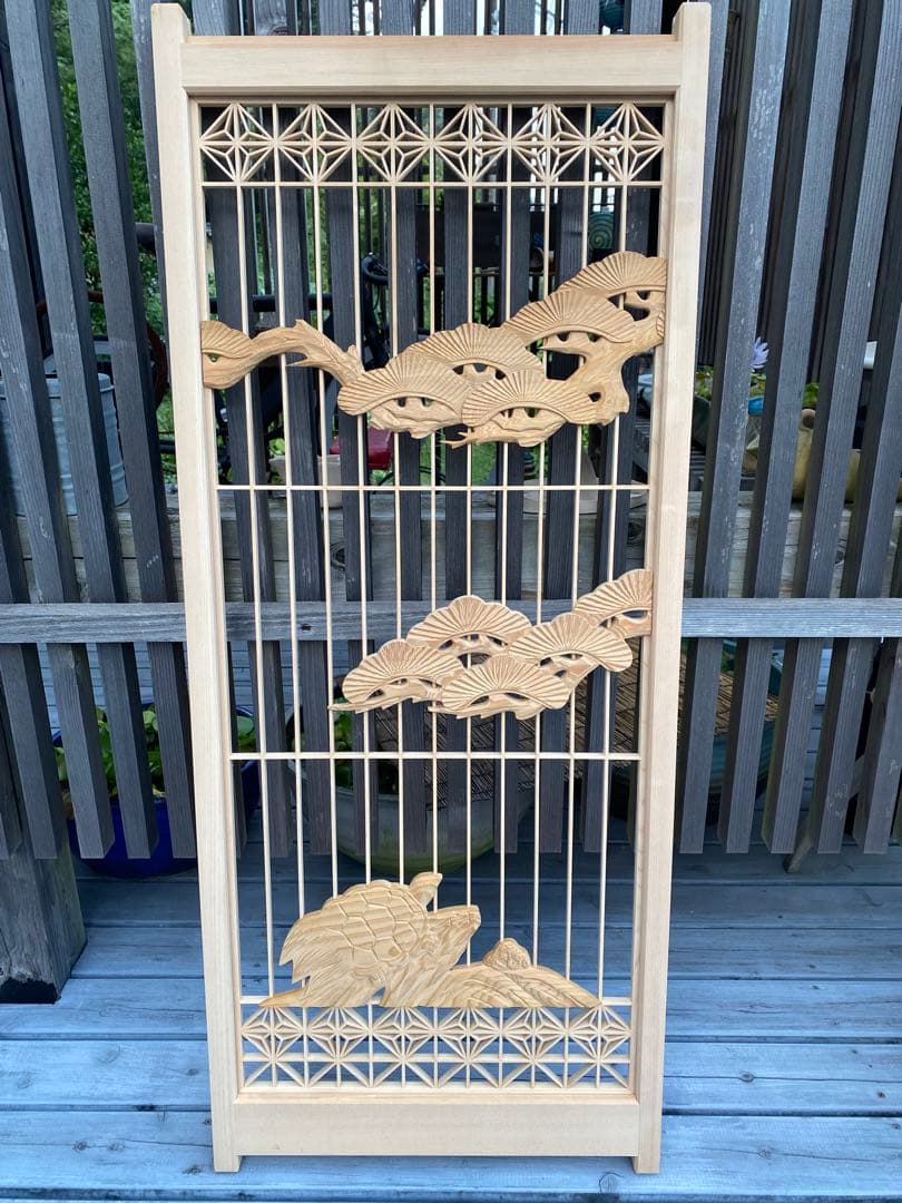 欄間　組子細工　建具　古民家　4枚セット