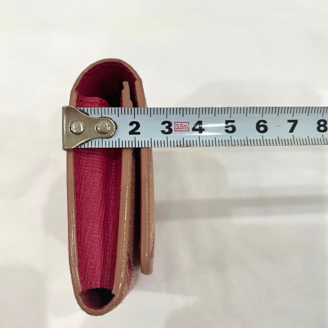 FENDI カードケース　鳥モチーフ　美品　ピンク/ベージュ
