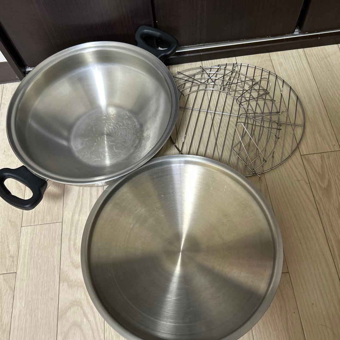 AmwayQueenウォック鍋　アムウェイウォック無水鍋