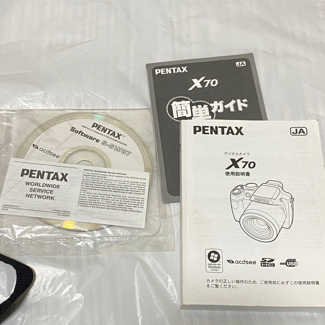 PENTAX X70 ネオ一眼デジカメ 24倍ズーム 付属品多数 動作品