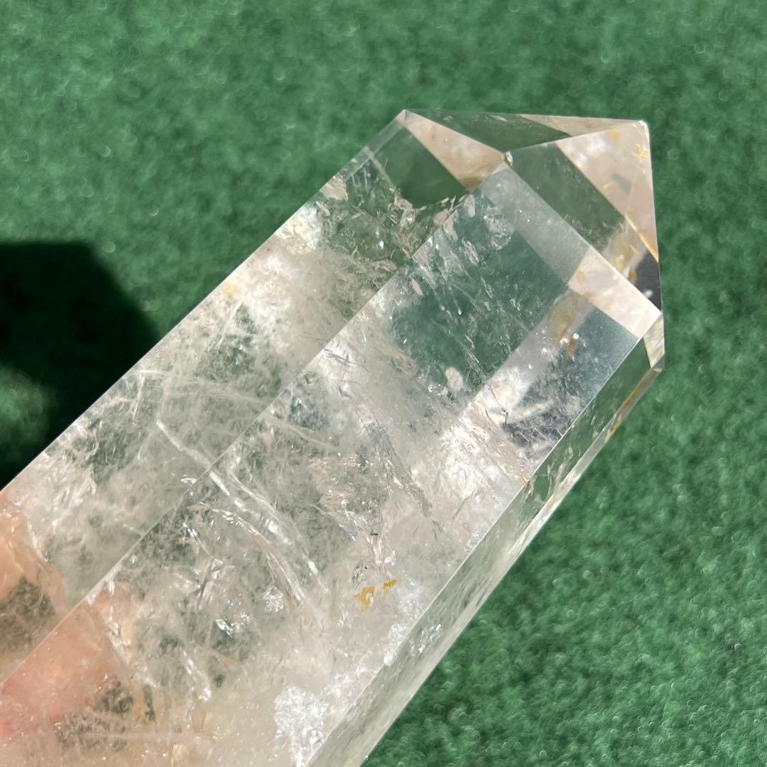 水晶 六角柱 虹入り ポイント 天然石 原石 パワーストーン