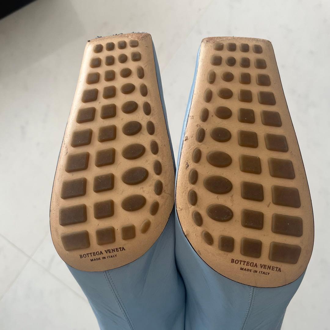 BOTTEGA VENETA 水色 レザー ミュール