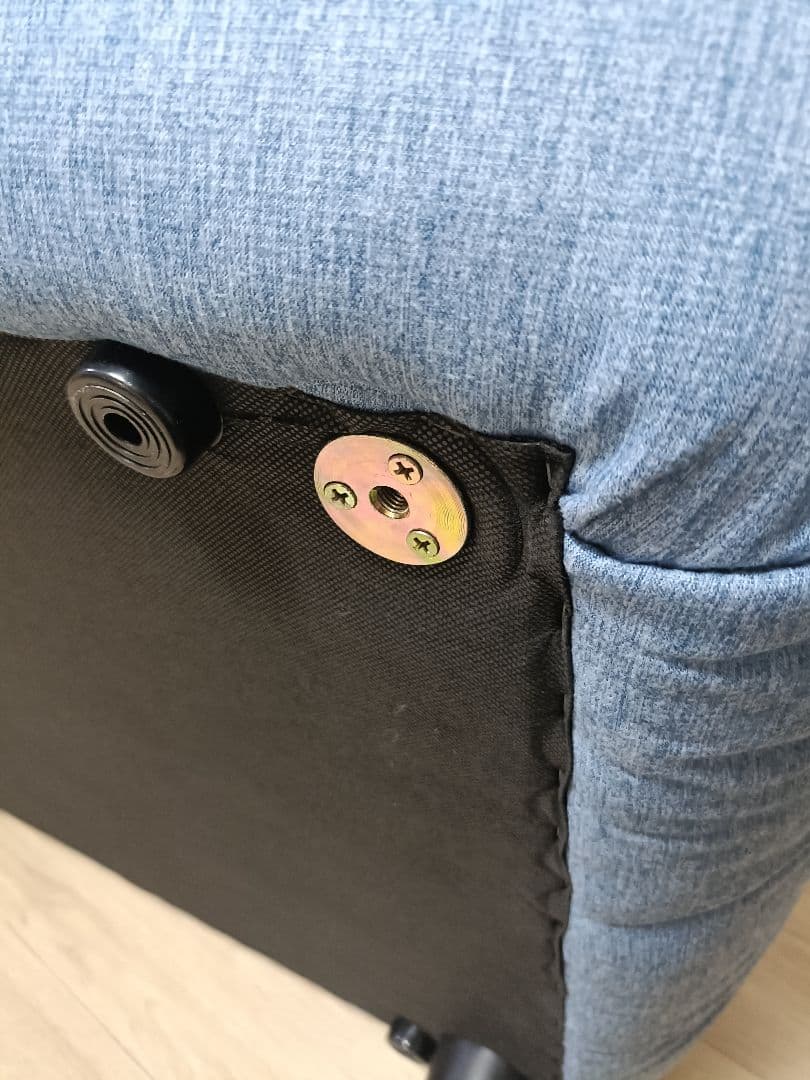 リーンロゼ　トーゴ風　ソファ　二人掛け　ブルー　青