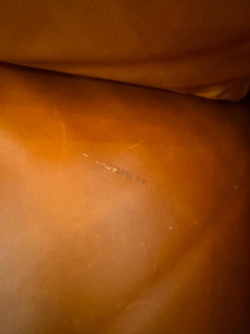 offer9　Richソファ　２.５P　総革張り　キャメルブラウン