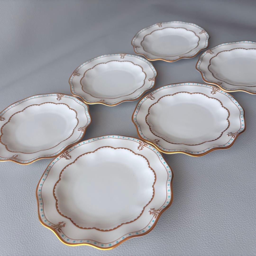 ロイヤルクラウンダービー　ロンバディ　プレート　6枚セット