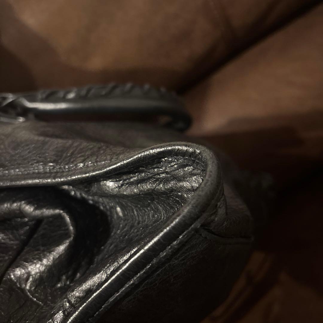 バレンシアガ シティ　ブラック　レザートートバッグ