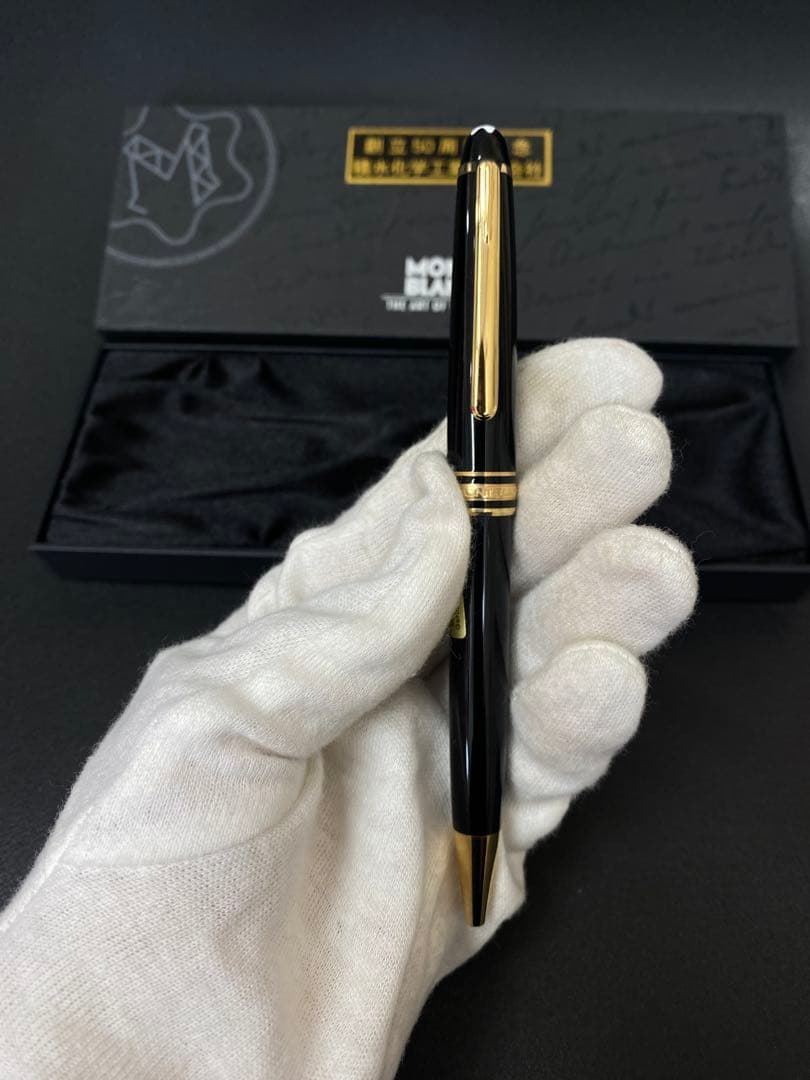値下げレアMONT BLANC マイスターシュテュック黒 ボールペン創立50周年