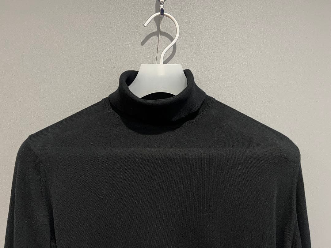 JOHN SMEDLEY ジョンスメドレー タートルネック M ブラック