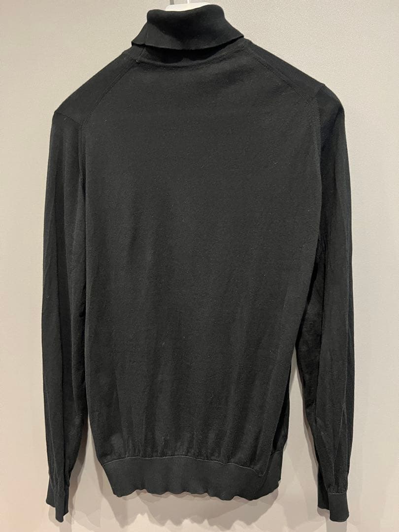 JOHN SMEDLEY ジョンスメドレー タートルネック M ブラック