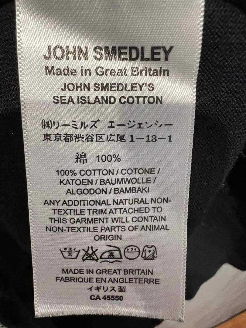 JOHN SMEDLEY ジョンスメドレー タートルネック M ブラック