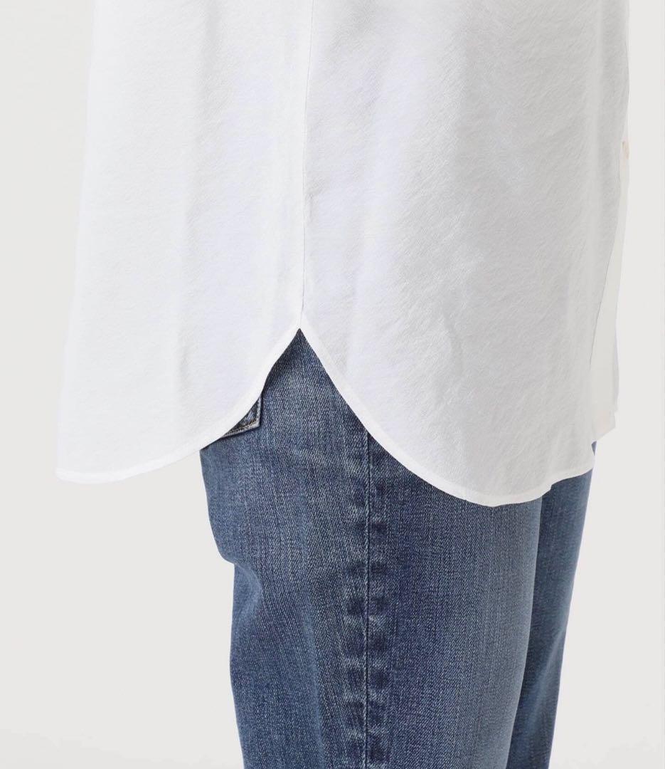 スピック&スパン　フリルカラーブラウス　ホワイト　タグ付き新品未使用