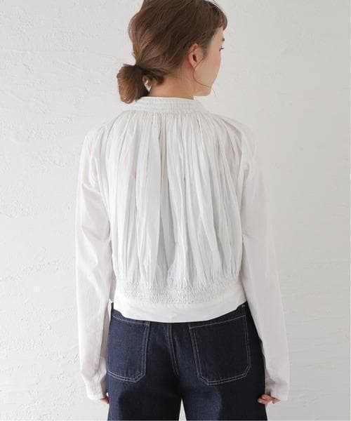 美品 シーオール 2万円 ギャザーブラウス ジャーナルスタンダード ホワイト