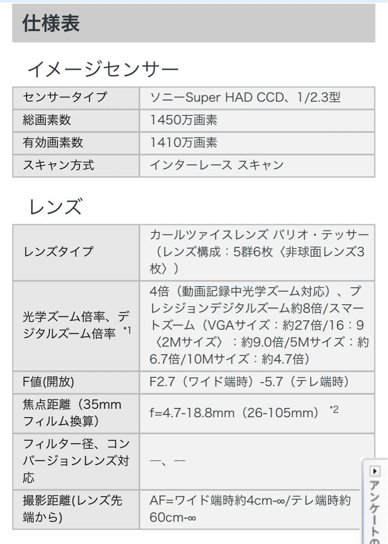 ソニー デジカメ サイバーショット DSC-W350 ブラック