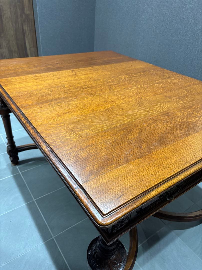 アンティーク　センターテーブル　オーク材テーブル　40万