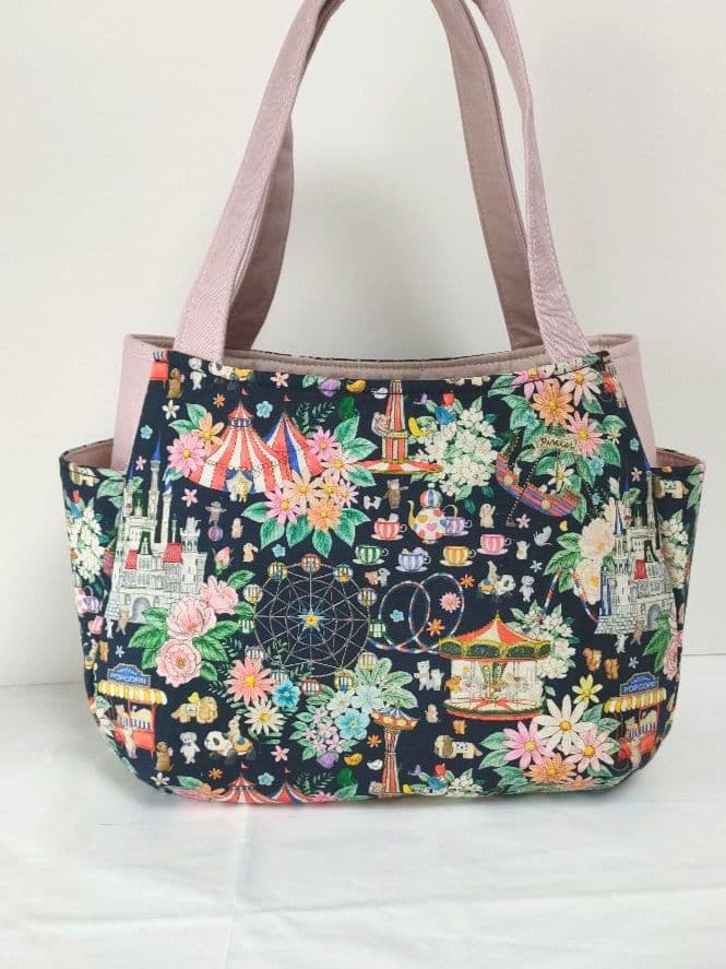 【おまとめ品】チューリップ型ハンドメイドバッグ3点