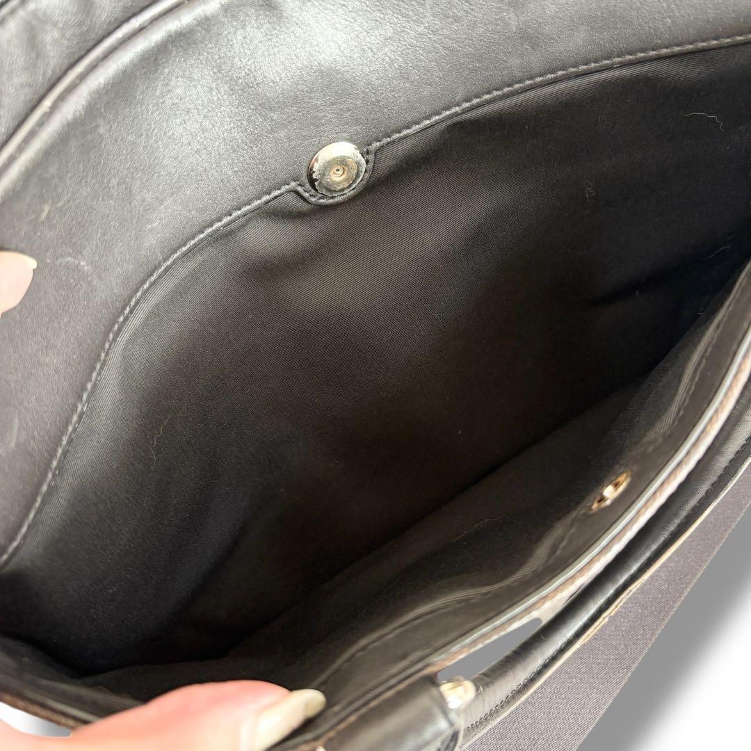 COACH メンズ コーチ シグネチャー レザー ブリーフケース 2way 茶黒