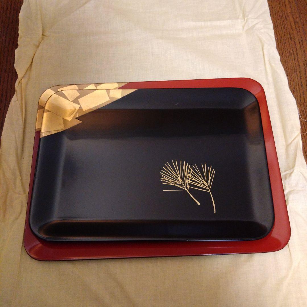 漆器 トレイ 2枚セット