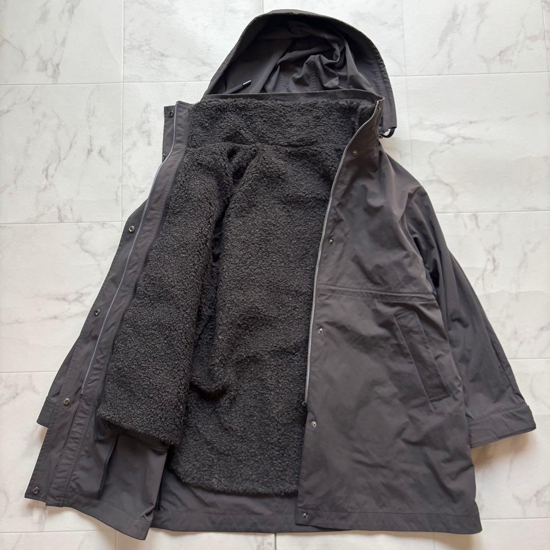 UNTITLED アンタイトル ボアライナー 外せるフード付き モッズコート