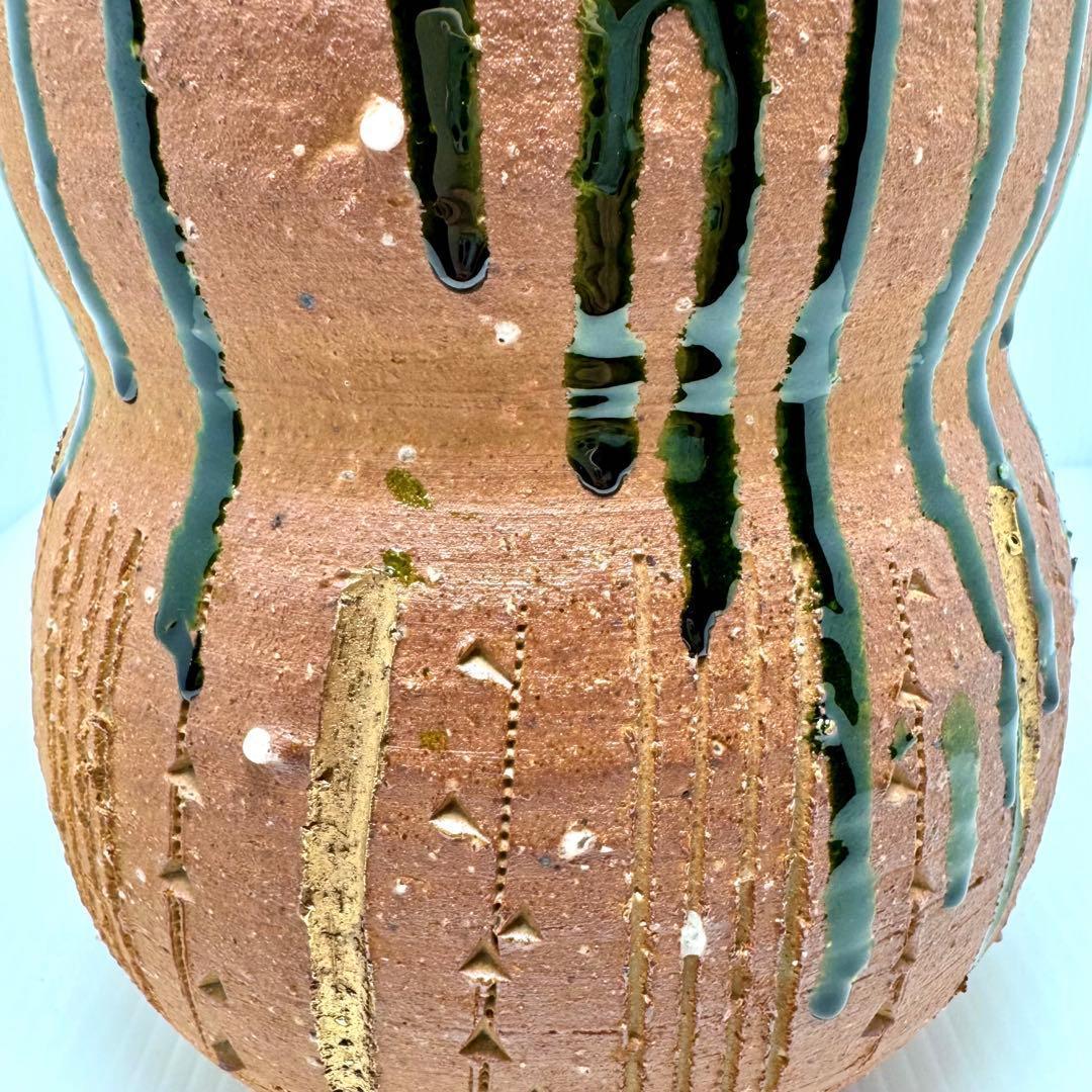 新品 九谷焼 松本佐一 花入 花瓶 名匠 伝統工芸 石川県指定無形文化財保持者