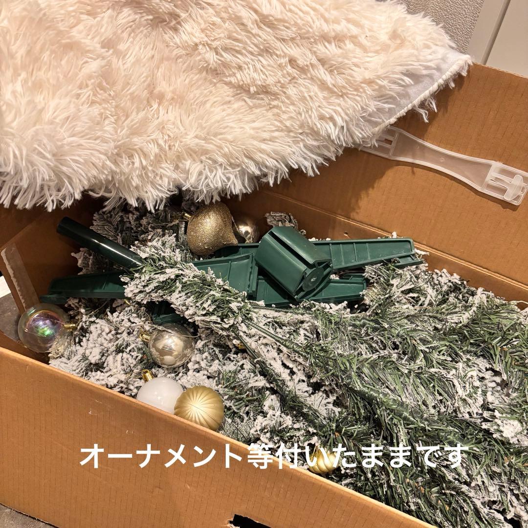 【ニトリ】クリスマスツリー　スノーツリー ハーフツリー 180cm ニトリ