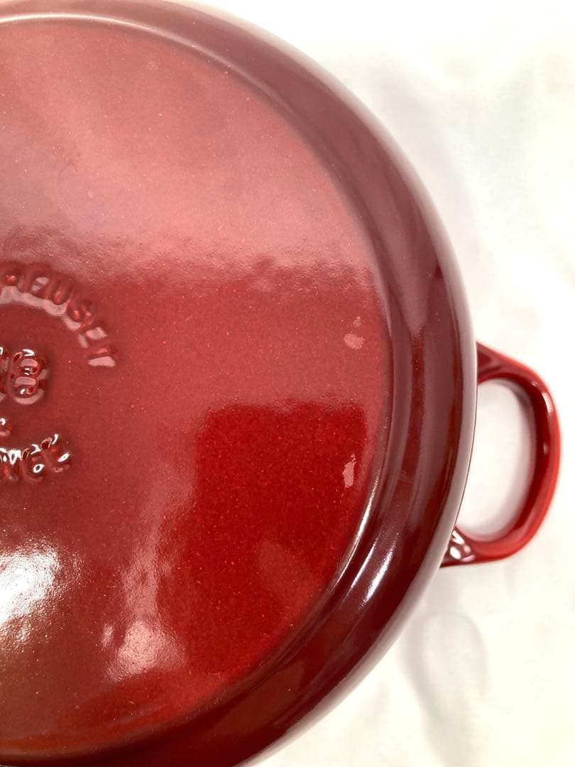 1201N9パ LE CREUSET 両手鍋 18cm ココット レッド