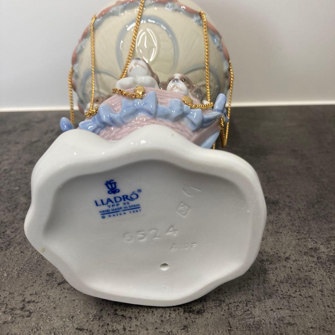 【極美品】 リヤドロ Lladro フィギュリン 気球で上がって 6524 犬