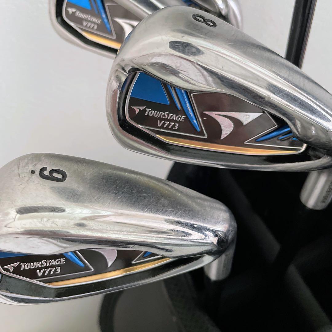 希少ブルー　メンズ　ツアーステージ　V773 ゴルフクラブ　本格フルセット13本