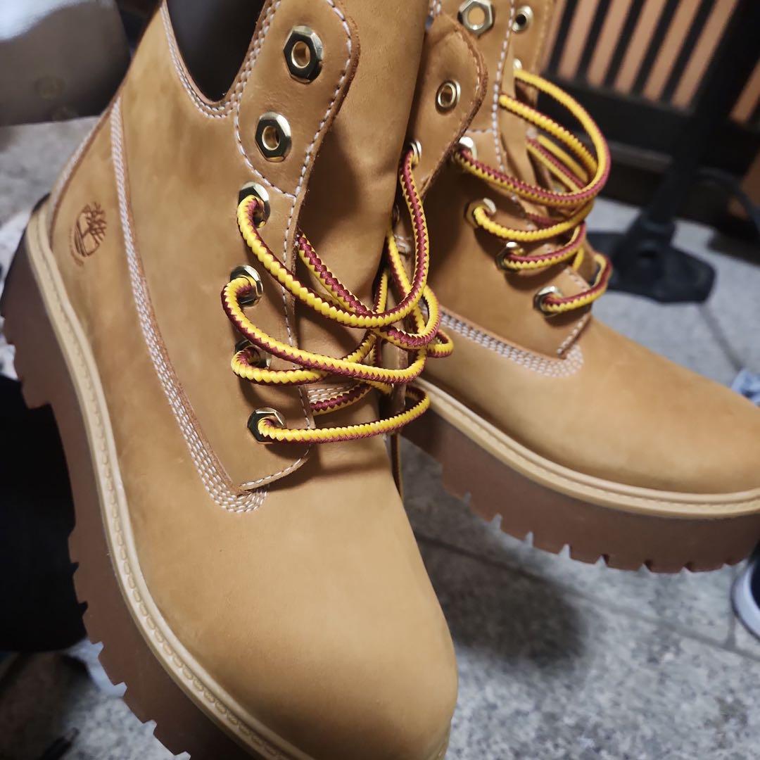 Timberland ベージュ ワークブーツ