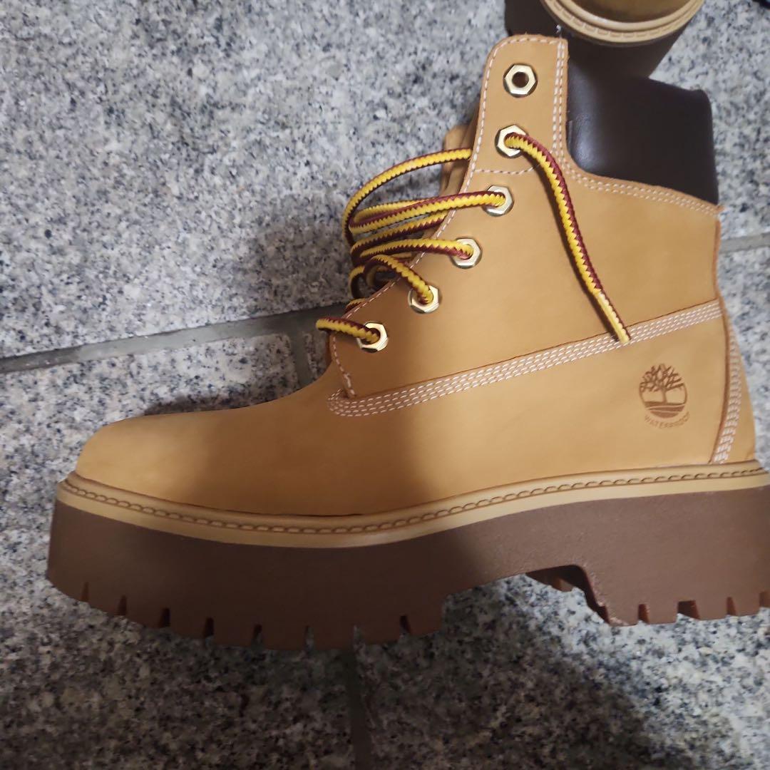 Timberland ベージュ ワークブーツ