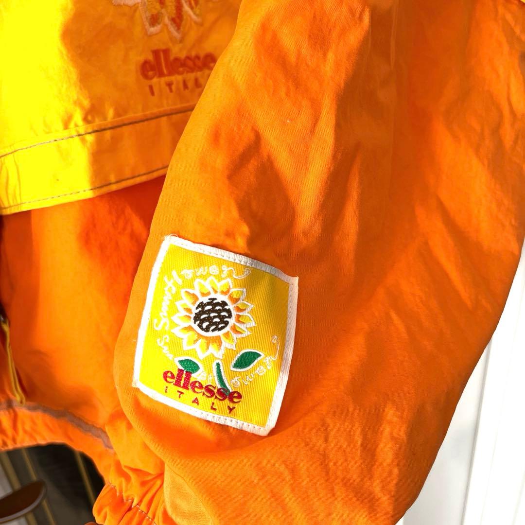 平成レトロ！ビビットカラーが可愛い　ellesse エレッセ　スキーウェア　L