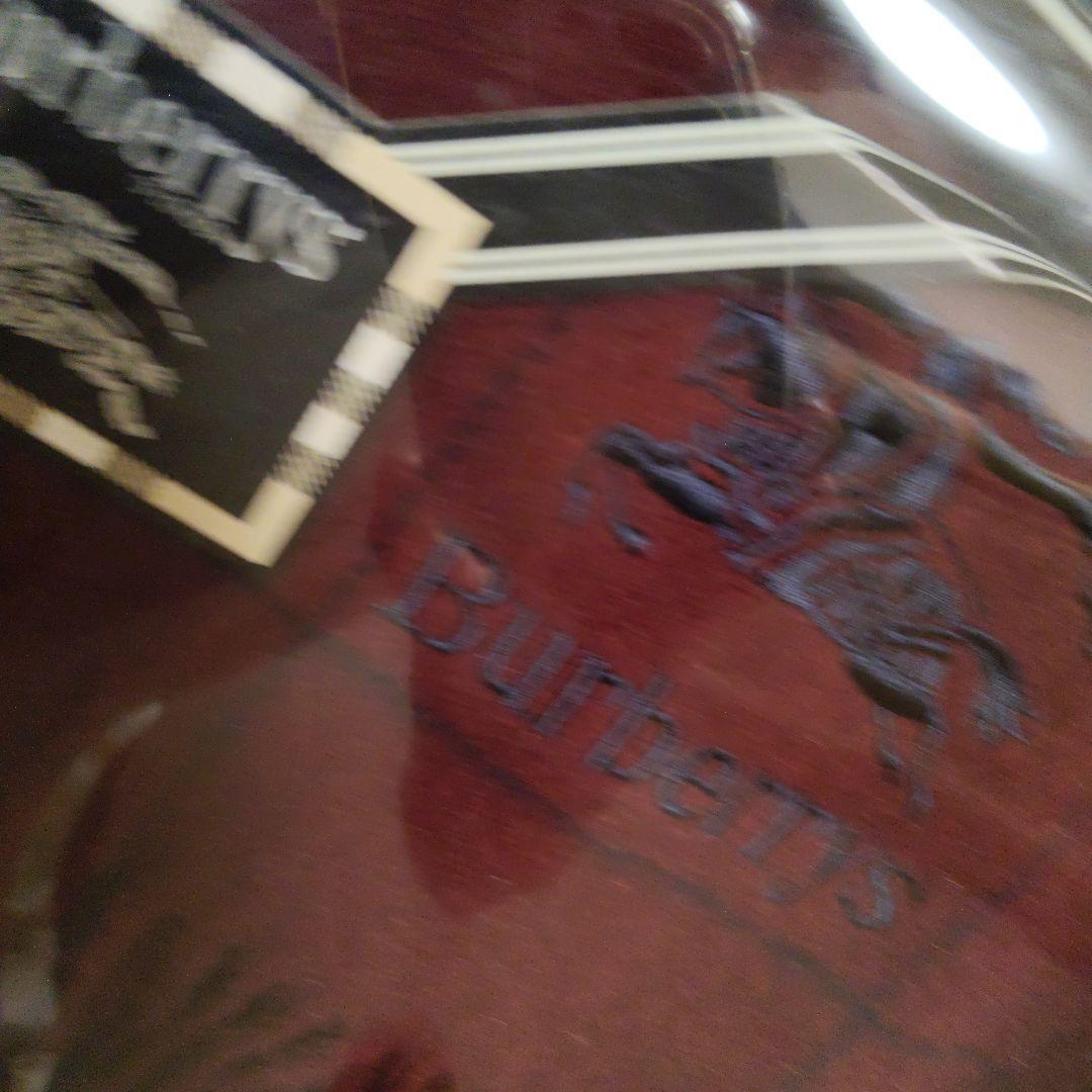 Burberrys バーガンディ フリンジ付きブランケット