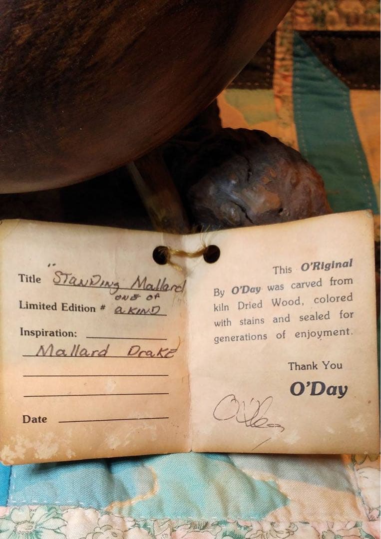 Standing Mallard アンティーク O'DAY