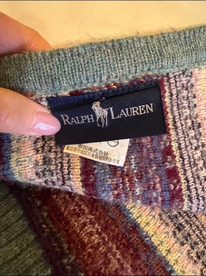 ラルフローレンスローブランケット ノルディックボーダー明日まで¥5,000オフ