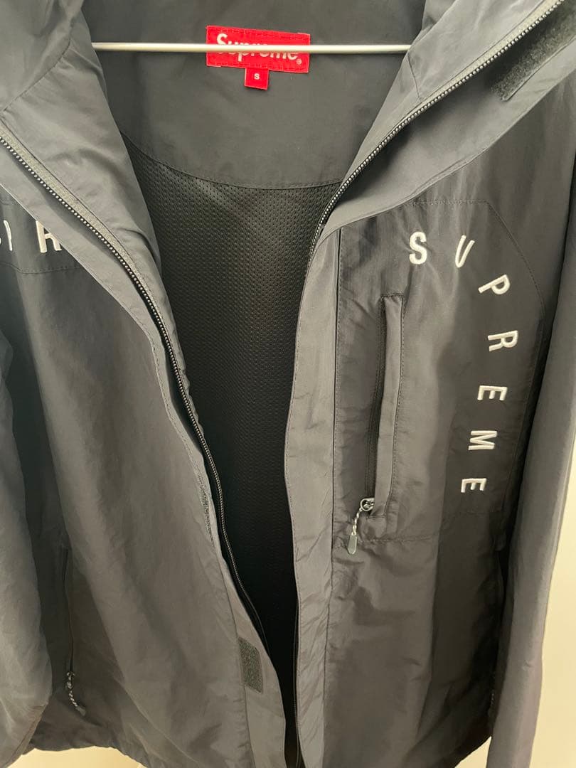 SUPREME Cleve Logos Ripstop Jacket 黒 S