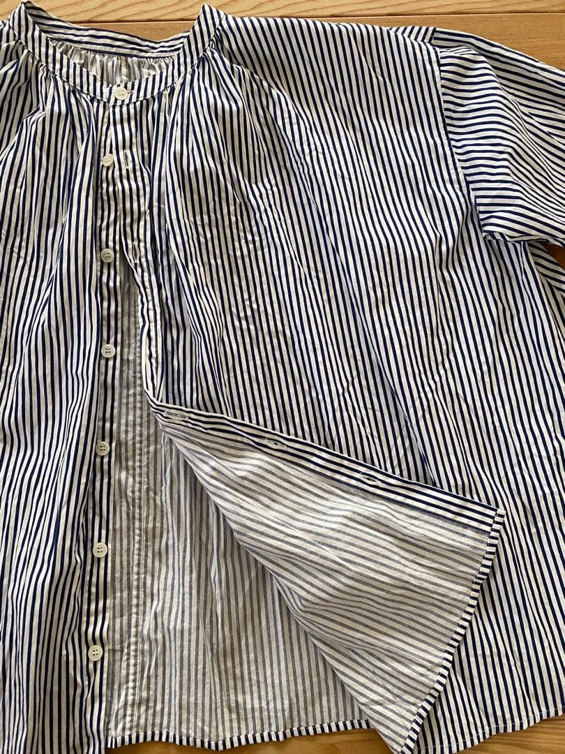 grin ストライプ 長袖シャツ
