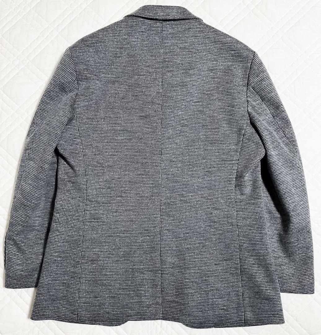 新品 未使用 タグ付き LES MUES ジャケット 尾州 グレー 織柄