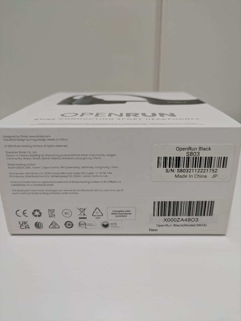 SHOKZ OPENRUN S803 骨伝導イヤホン ブラック