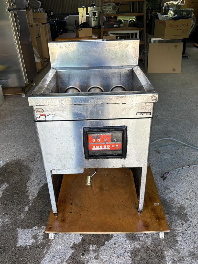 マルゼン 業務用 電気フライヤー デジタル温度設定タイプ 現状品 大型 厨房機器