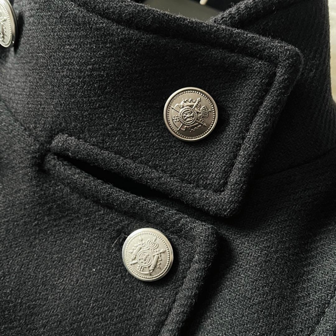 【希少✨】ZARA　MANTECO　ナポレオンジャケット　ダブル　銀ボタン　黒