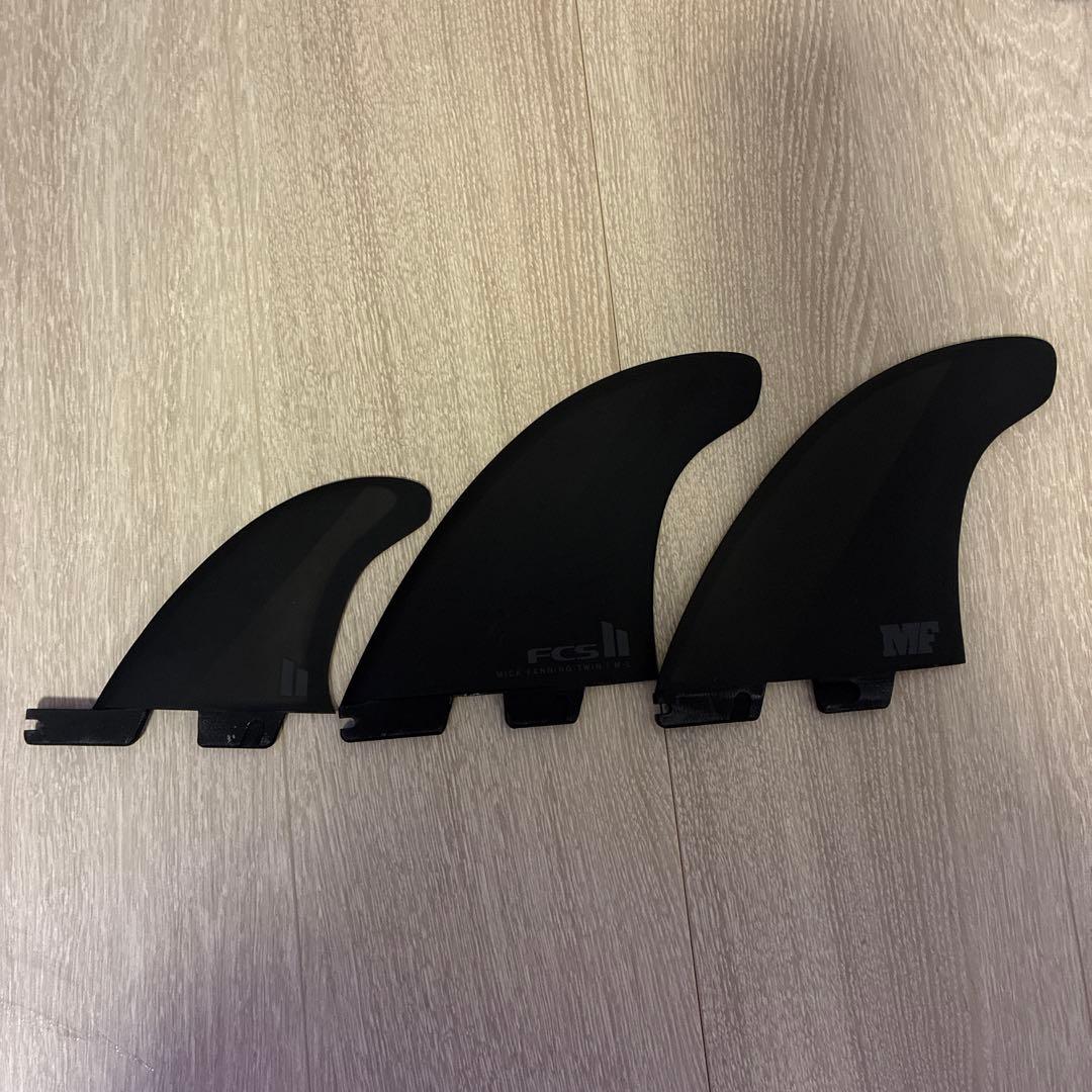 FCS2 ミックファニング 黒 フィン mf ツインスタビ twin+1