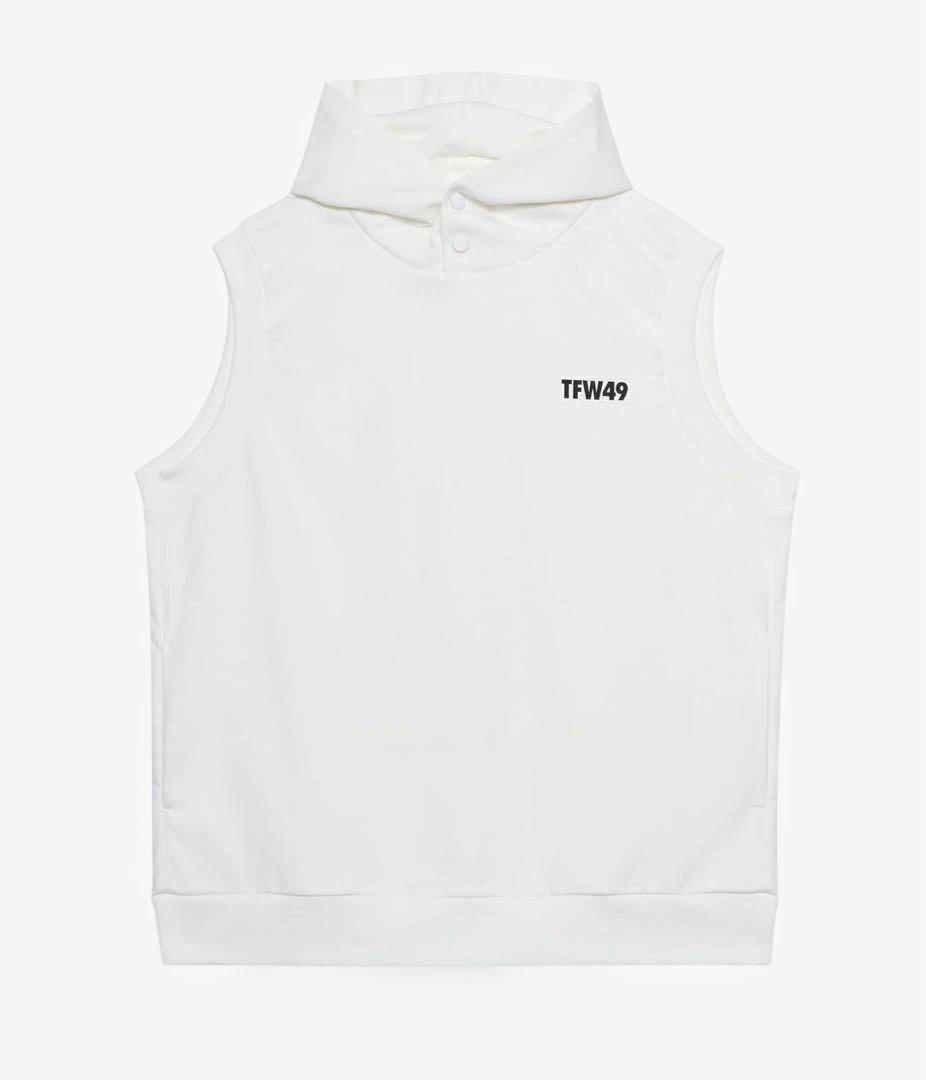 新品タグ付き⭐️TFW49 ⭐️2026FW新作⭐️ ベスト　ホワイト　フーディ　L