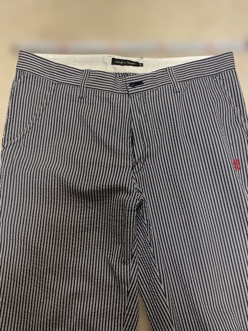 ラフアンドスウェル　rough&swellストライプ柄パンツ　L