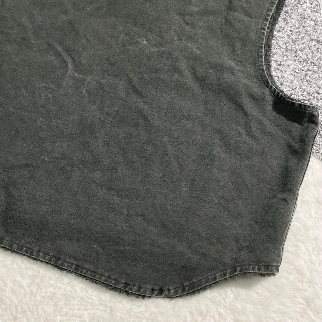 カーハート　ダックベスト　モスグリーン　MOS　USA製　裏ボア　XXL　00s