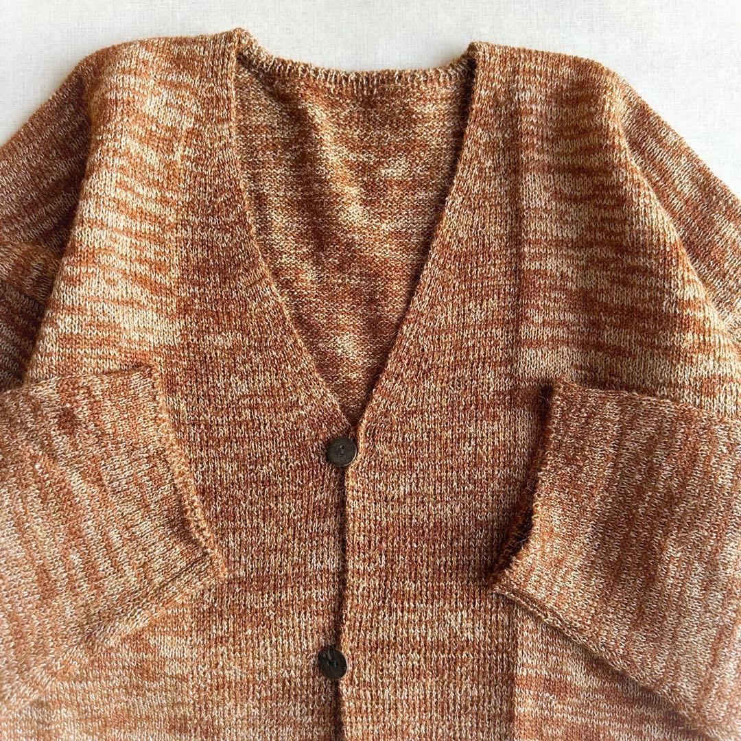 美品▲JURGEN LEHLヨーガンレール//カーディガン▲ブラウン